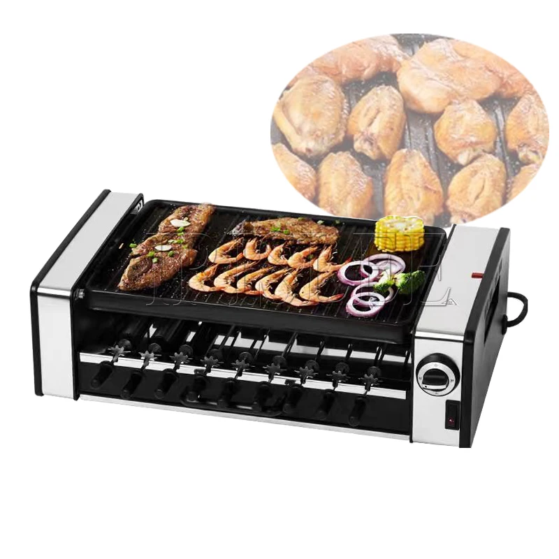 Household Electric Smokeless And Non Stick Barbecue Machine Iron Plate Barbecue Tray 1600W