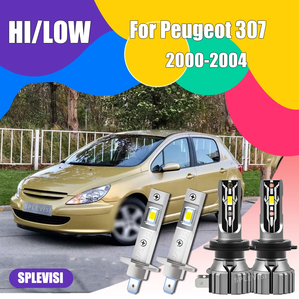 

Upgrade Waterproof CSP H1 H7 LED Headlights High Low Beam Enhance driving security For Peugeot 307 2000 2001 2002 2003 2004