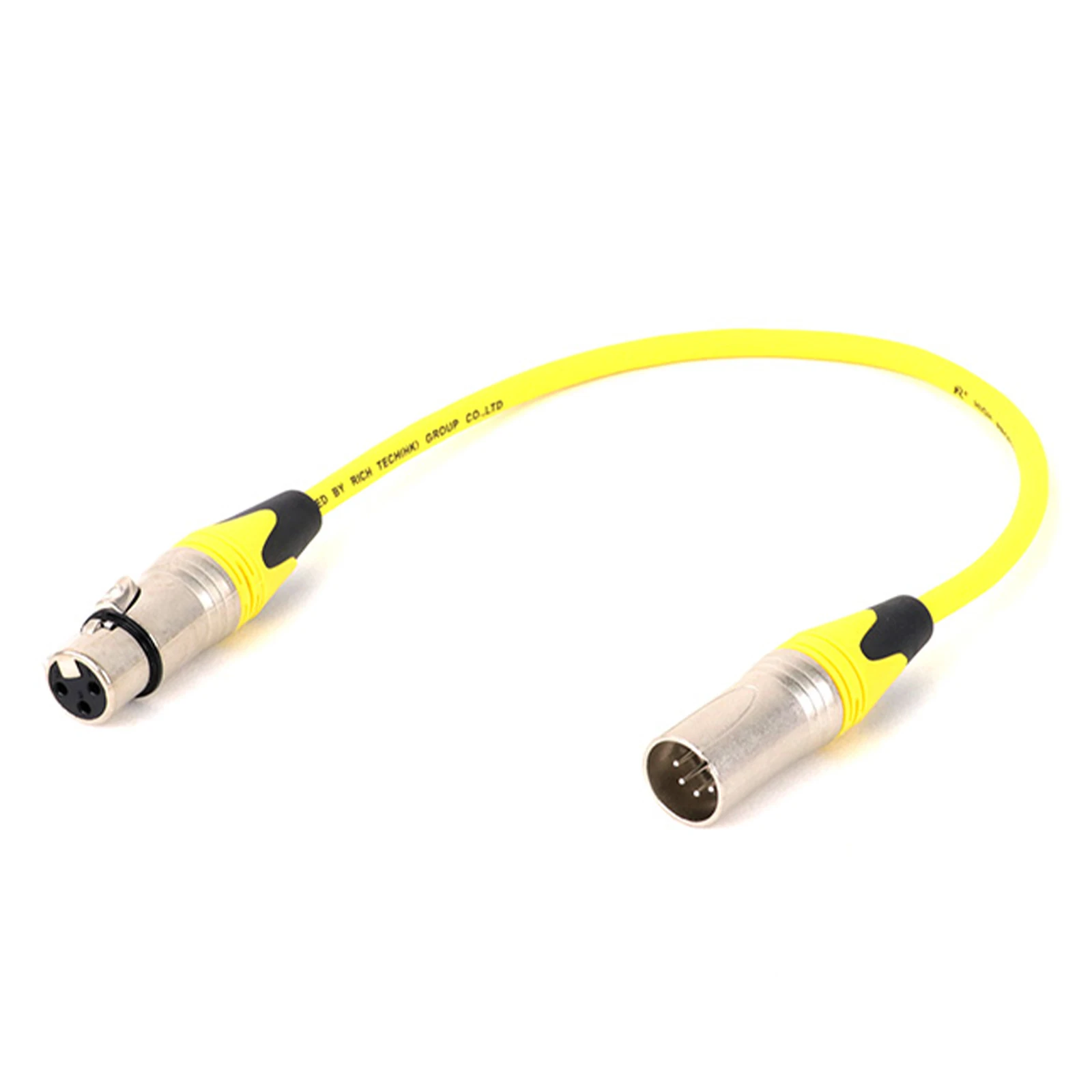 XLR3F to XLR5M Adapter Cable- 3 Pin Female XLR to 5 Pin Male XLR Turnaround 2 All Copper Conductors+Shielded 0.15M -15M