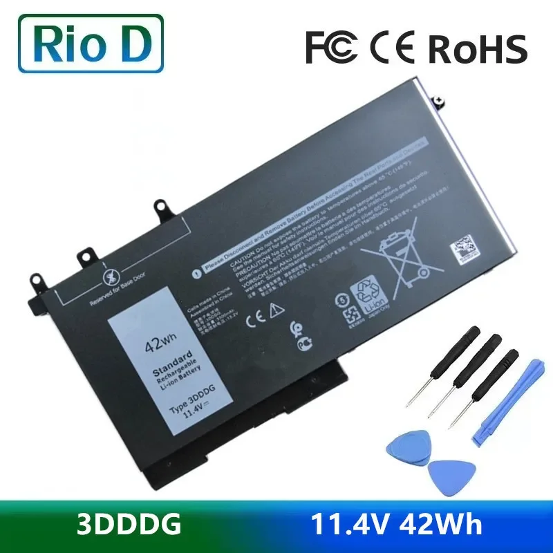 3DDDG 11.4V 42WH Laptop Battery For Dell Latitude E5280 E5480 5288 5580 5490 5491 5591 5495 080JT9 03VC9Y Series