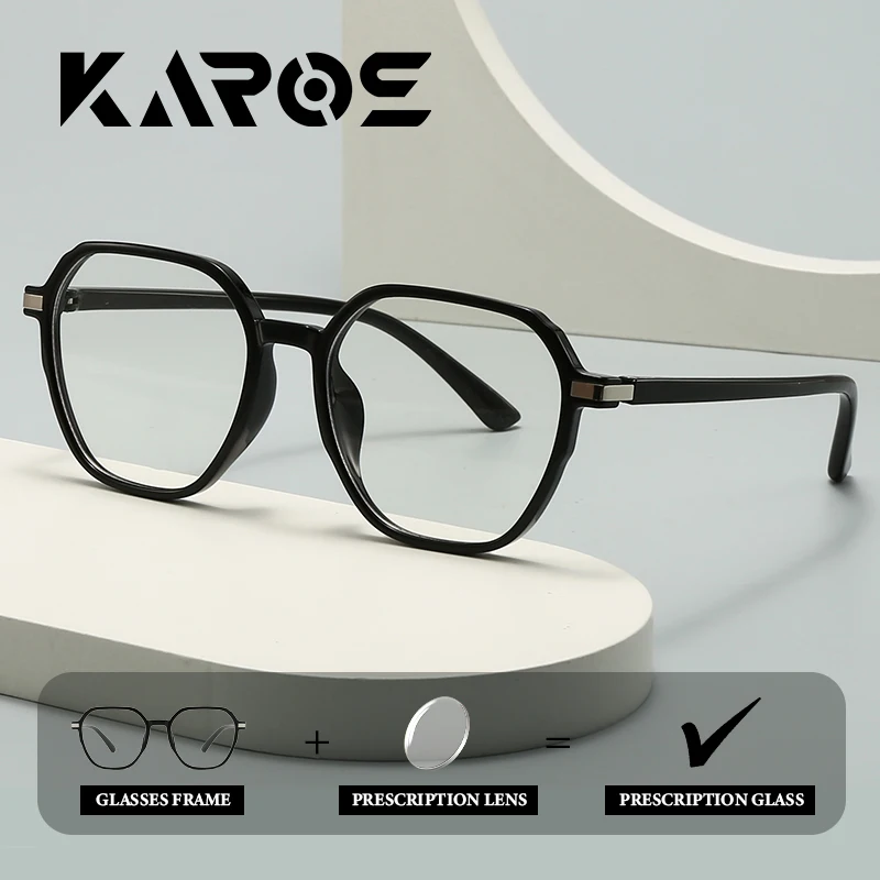نظارات KAROS للجنسين تحجب الضوء الأزرق الهندسي، إطار TR90 مع عدسات طبية للقراءة والشاشات الرقمية #1