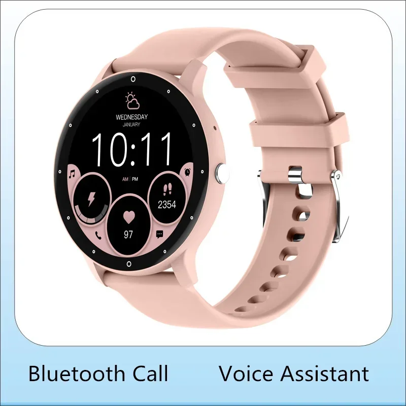 

2024 New Women's Smartwatch with Bluetooth Call Voice Assistant Breath Training Blood Pressure Monitoring Style Smart Watch Men