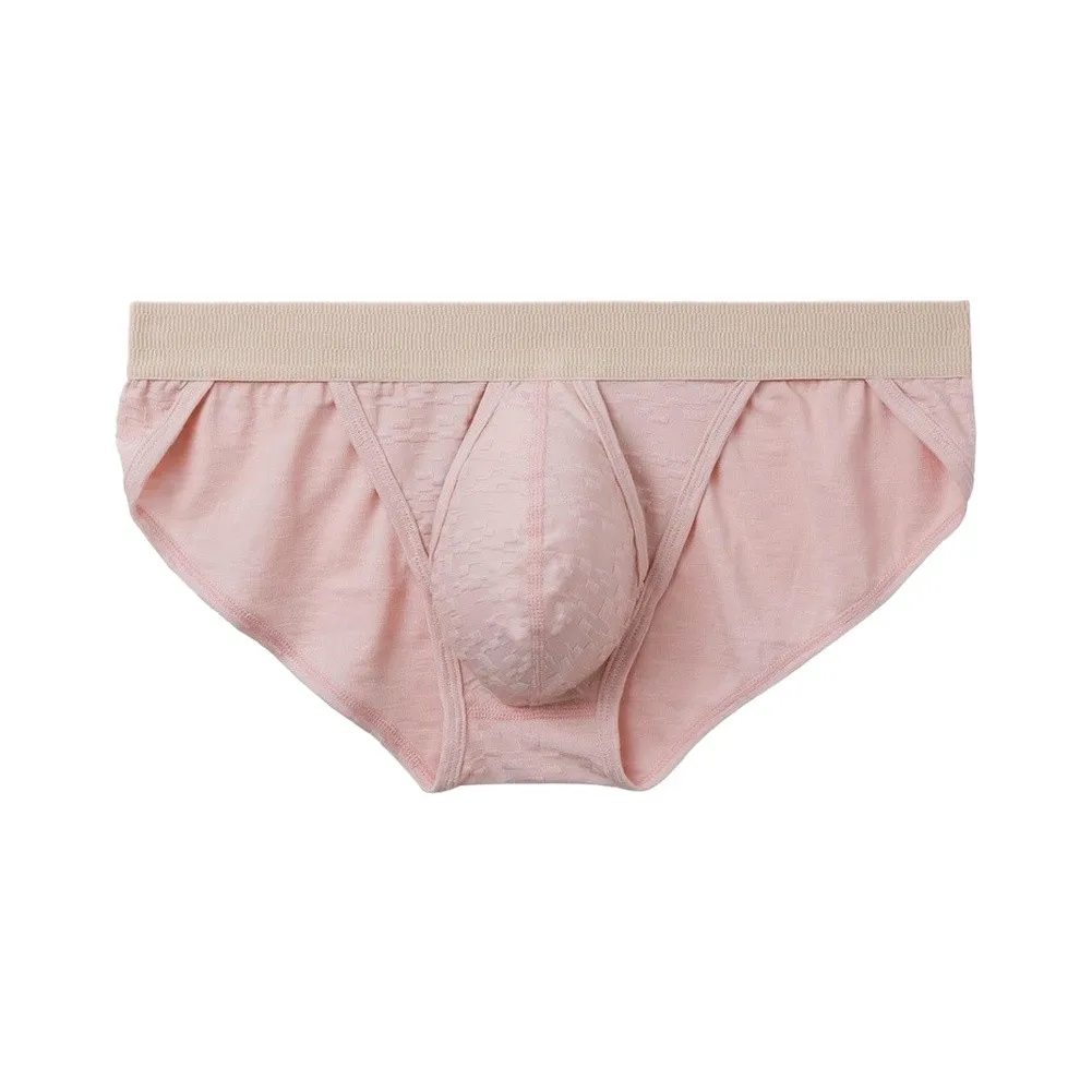 Male Separation Scrotum Triangle Briefs Low Waist Side Open Underwear Separation Underwear Youth Sexy U Convex Pouch Panties