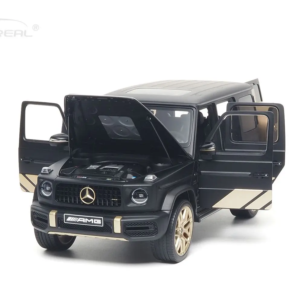جديد 1/18 نموذج سيارة حقيقية تقريبًا بنز G63 AMG طبعة كبيرة نموذج سيارة سبيكة محاكاة سيارة دييكاست حلية مخصصة لعبة الصبي هدية