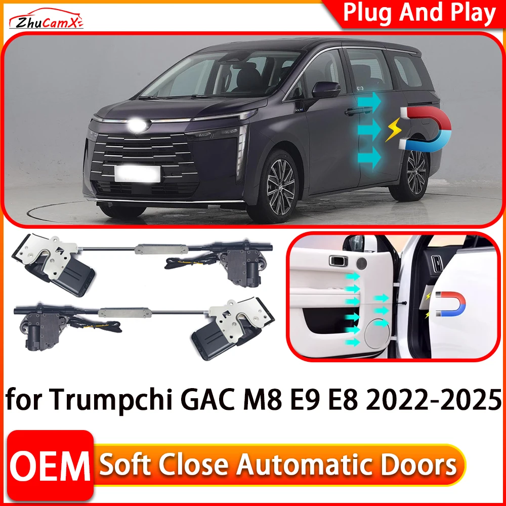 

ZhuCamX for Trumpchi GAC M8 E9 E8 2022-2025 Automatic Electric Soft Close Door Closer Power Closing Door Comfort Closing System