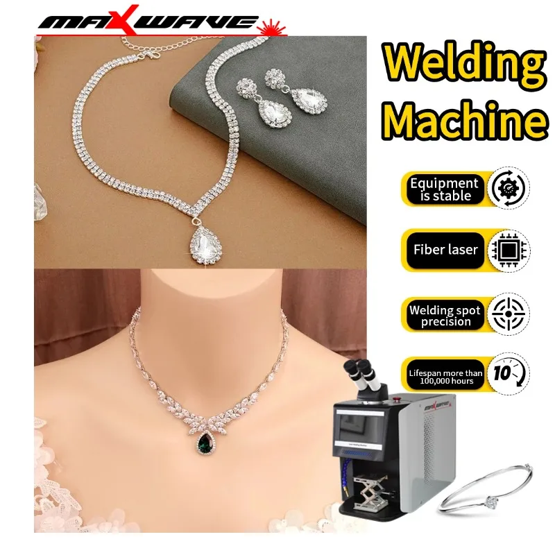 Smart Portable QCW Laser Welding Machine with Pulse Function | Simple Setup for High-Quality Welding on Jewelry Models