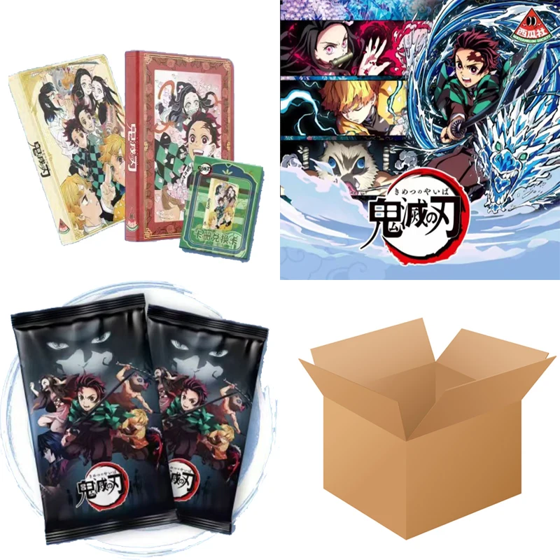 Wholesales Demon Slayer Collection Cards Booster Box River Shrimp Metal Card Decisive Battle Chapter 1case Playing Cards