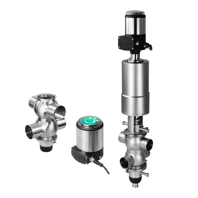 Sanitary Stainless Steel Mixproof Pneumatic Valve with Intelligent Positioner