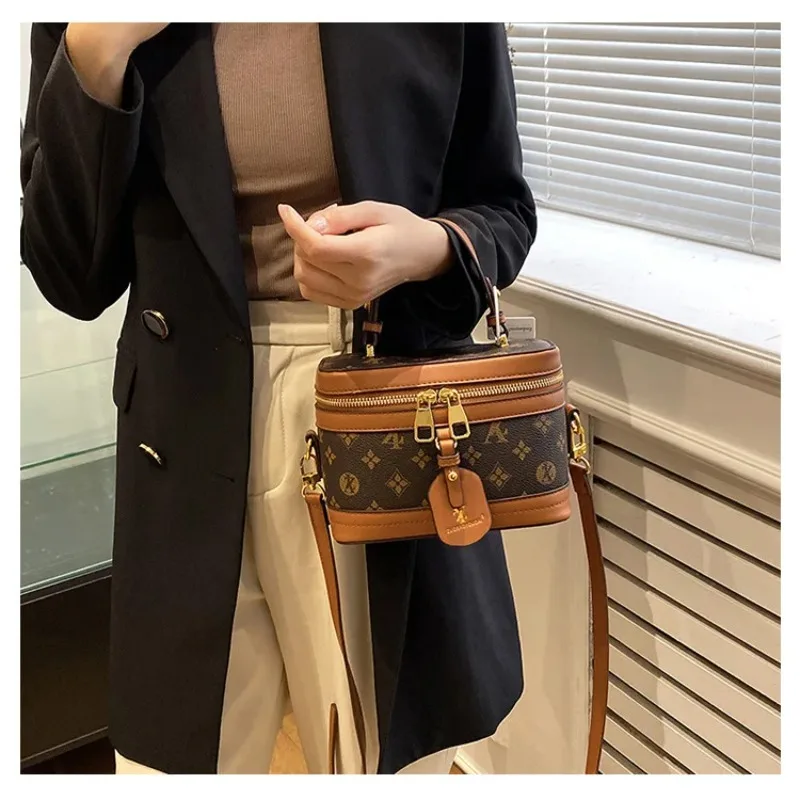 

2025 Women's Printed Luxury Multi-functional Handbags - Crossbody, Top Handle, & Cosmetic Bucket Designs