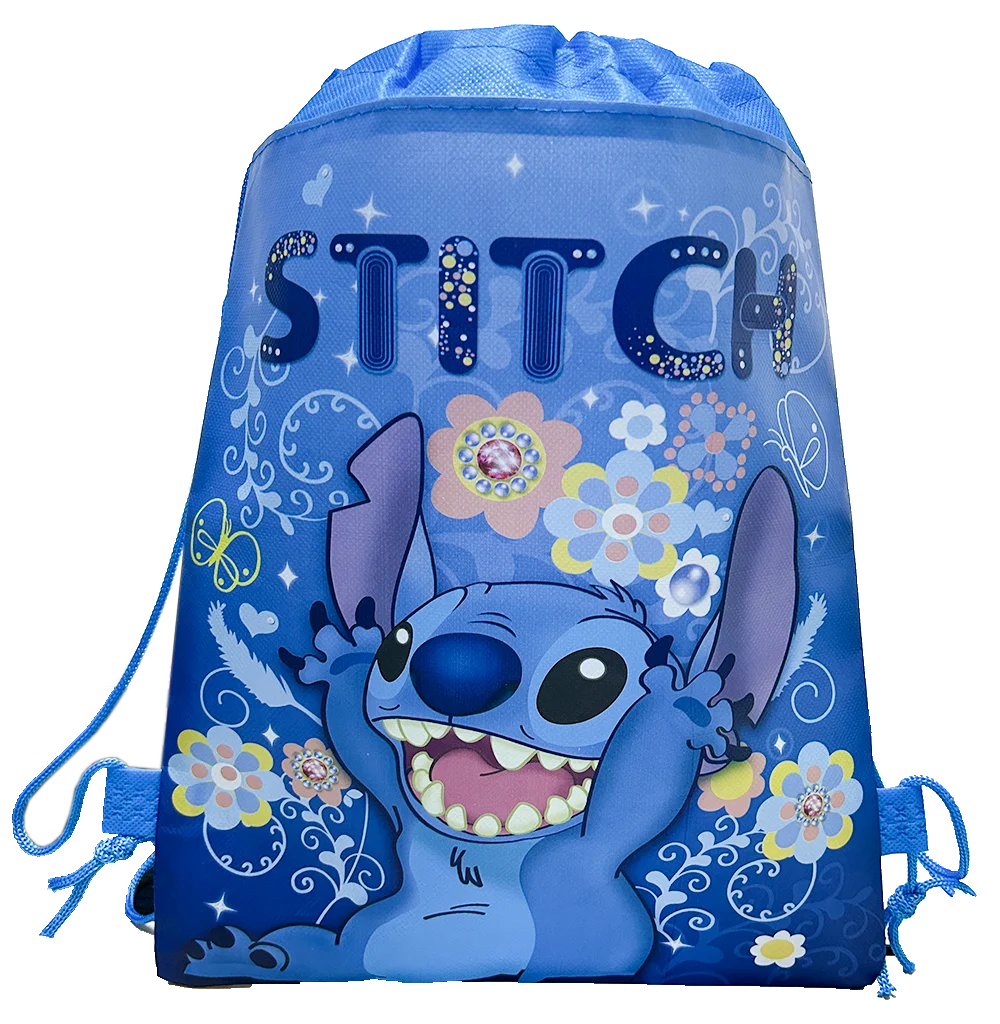 5-60 Stuks Non-Woven Disney Lilo & Stitch Trekkoord Cadeau Tassen Kids Meisjes Jongens Verjaardagsfeestje Decoraties Rugzak Opbergzakken