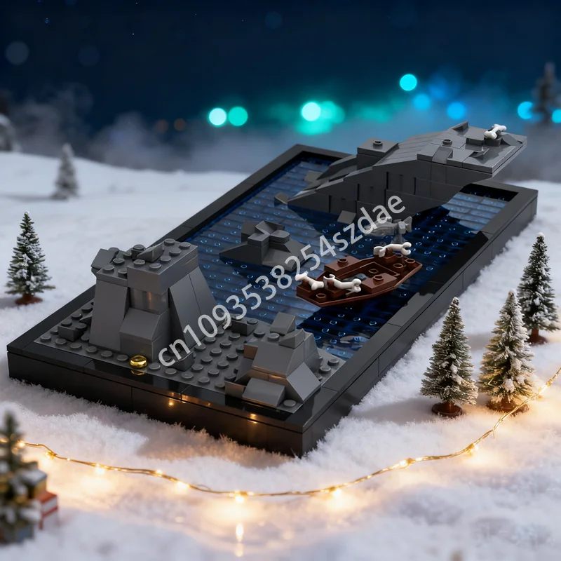 

331 шт. MOC Riddles The Dark Gollums Пещера Модель Строительство Рождественские подарки Блоки Строительная игрушка Сборка Кирпич Дети День рождения