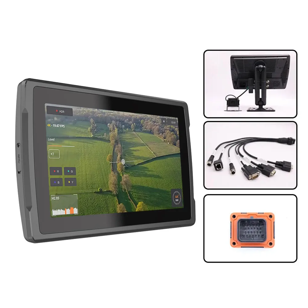TFL 10,1 pulgadas GPS 4G Android Terminal Industrial montaje en vehículo IP67 tableta robusta con interfaz USB WiFi V12R