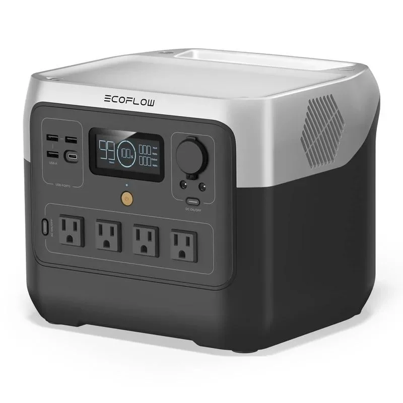 RIVER 2 Pro, 700Wh / 768Wh, 4X800W (X-Boost 1600W) AC Outlets, EcoFlow Portable Power Station LiFePO4 Battery, 70 Min Charging