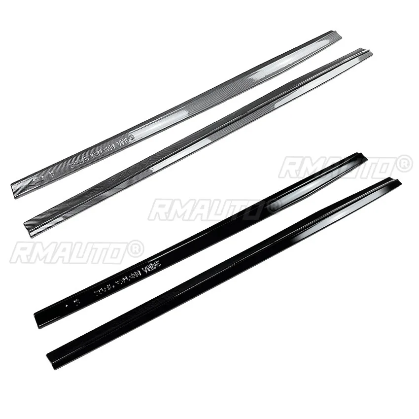 For Mercedes Benz A-Class CLA W176 C117 AMG 2013-2018 Body Kit Side Skirt Spoiler Side Skirt Splitter Extension Car Accessories view 5