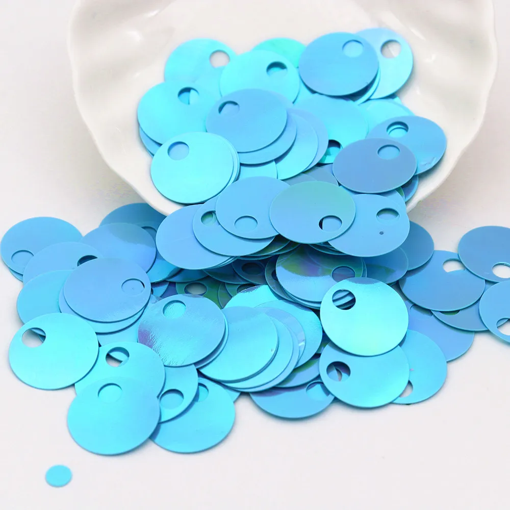 Große 2cm Flache Runde Pailletten 20mm Lose Pailletten für DIY Stickerei Kleidung Taschen Schmuckherstellung – Detail 19
