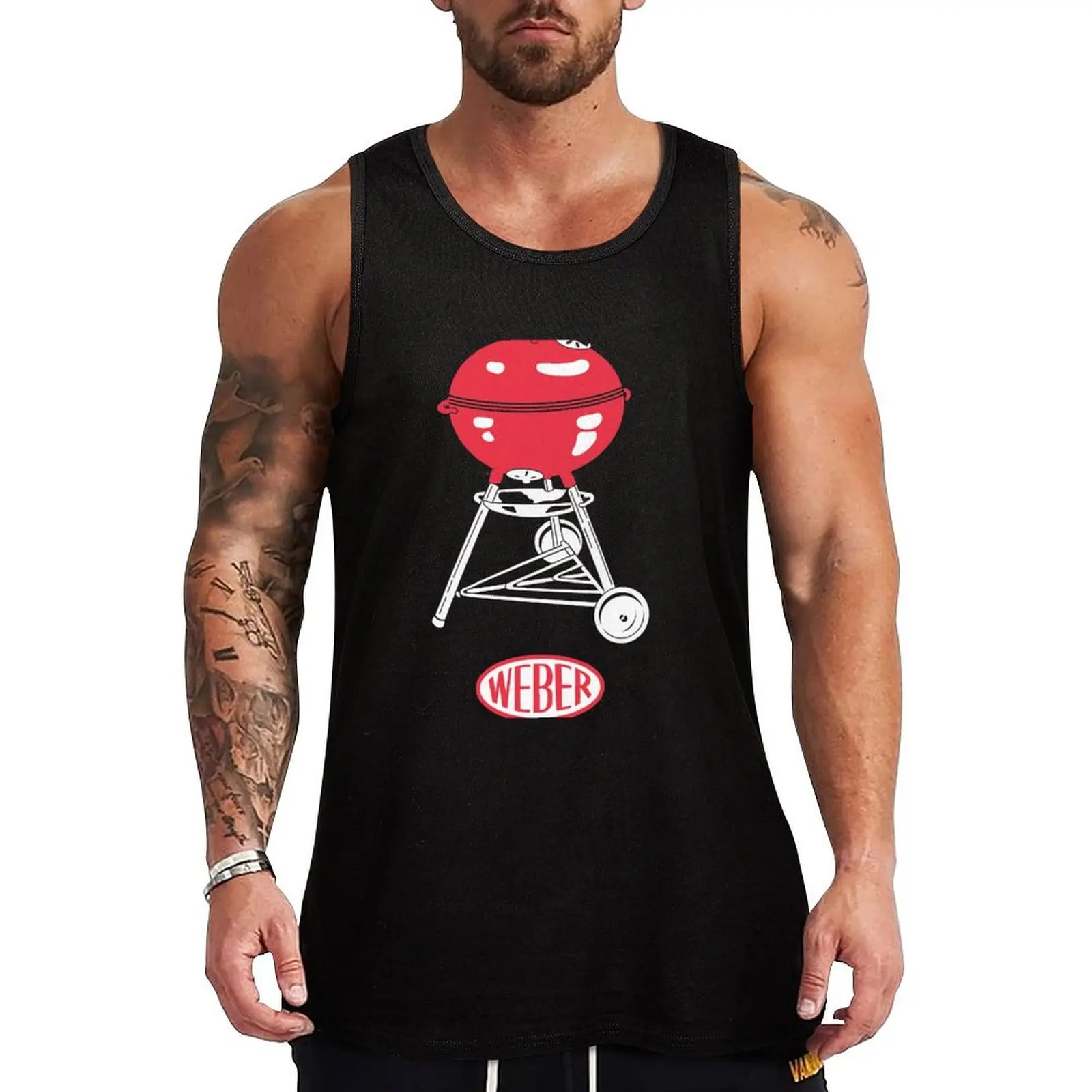 Weber Bar-B-Q Kettle Classic Tank Top gym shirt man gym for men