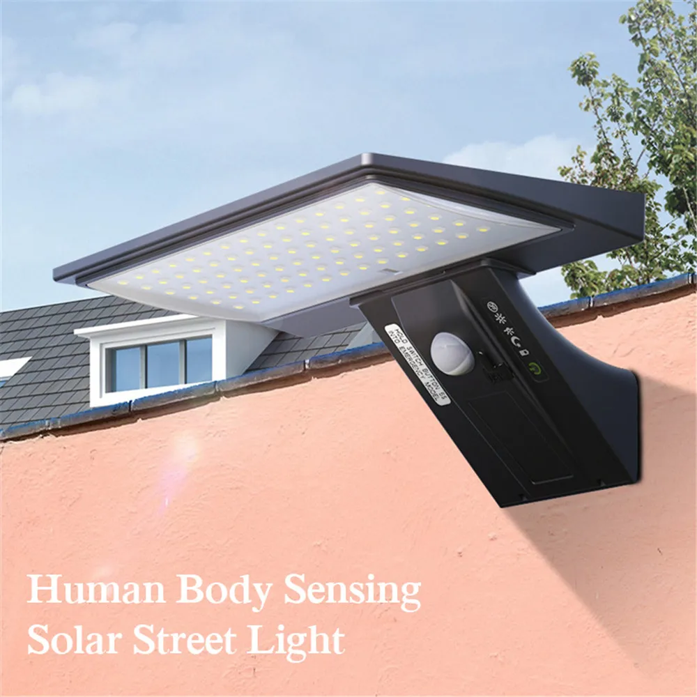 Lámparas solares para exteriores, Sensor de movimiento de pared para jardín, calle, césped, luz IP 65, impermeable, blanco cálido, patio, foco de