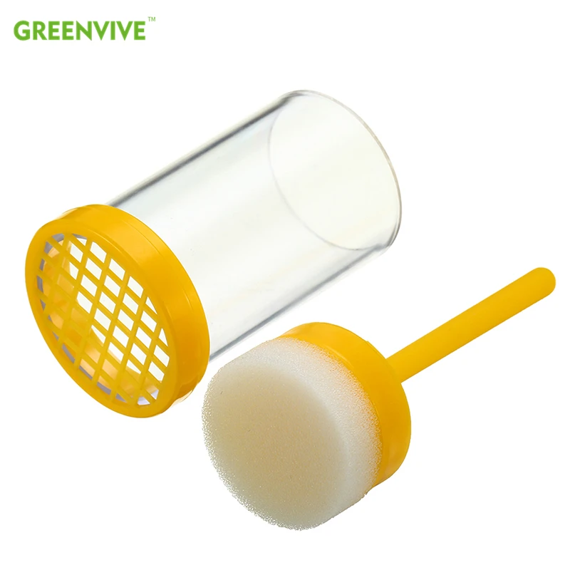 

1PCS Queen Bee Labeled Bottle Beekeeping Equipment Fertility Queen Mark Plastic Bottle Mark With Soft Plunger Bee Marker Tools