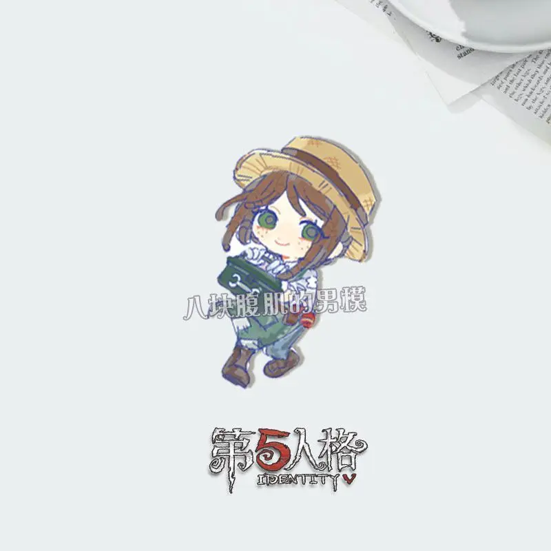 Emil Emma Woods Aesop Carl Demi Bourbon Patricia Dorval Helena Adams Tracy Reznik Identity V Cosplay Anime Button Brooch Badge