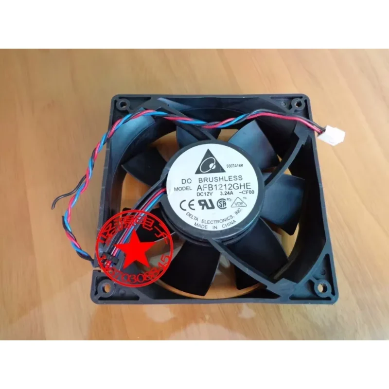 Delta Electronics AFB1212GHE CF00 DC 12V 3.24A 120x120x38mm Server Cooling Fan