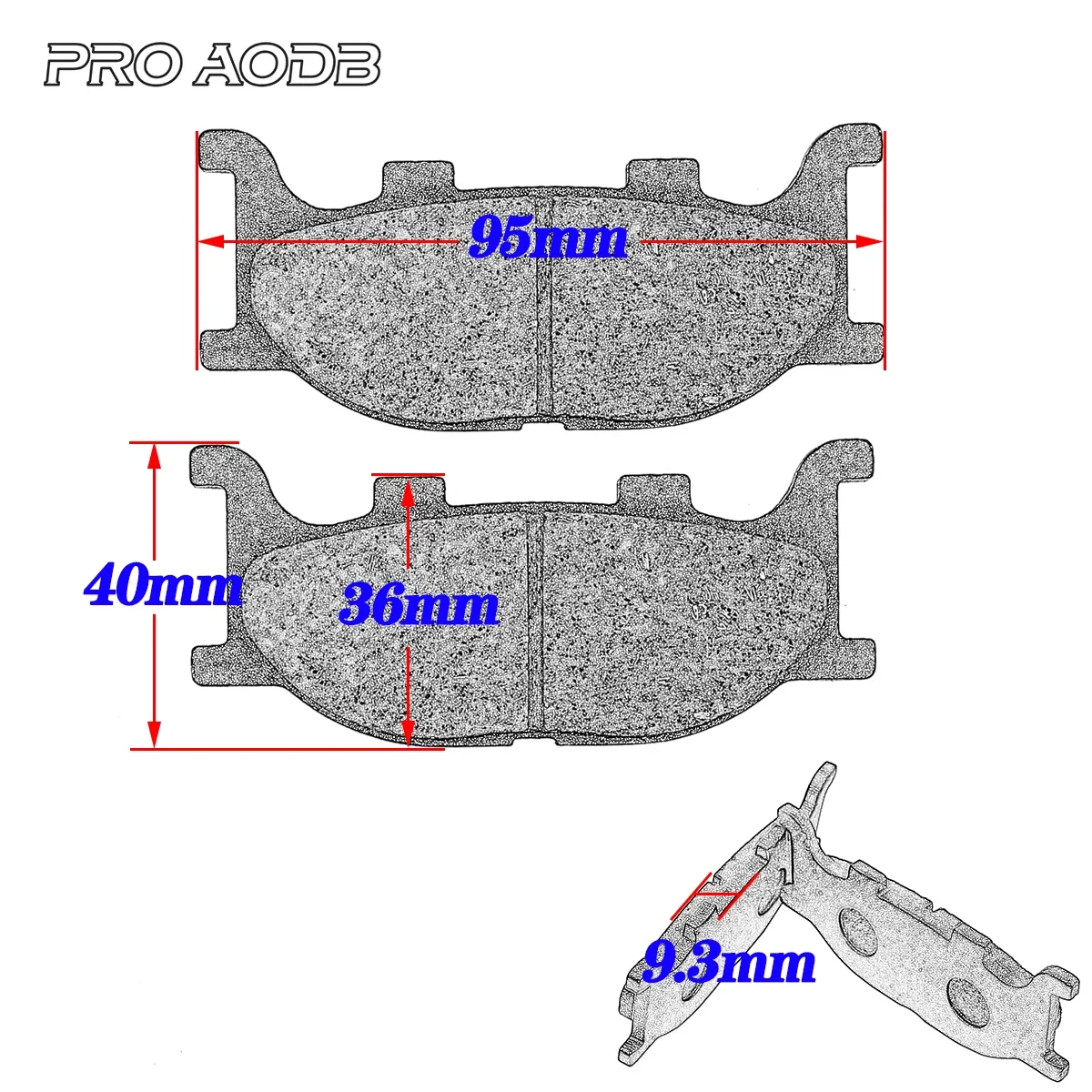 Front Rear Brake Pads For Yamaha XJ6-N XJ6-F XJ6-S XJ6-SP Diversion 600 2013-2015 FZ6 FZ600 Fazer Naked 2004-2007 etc Motorcycle