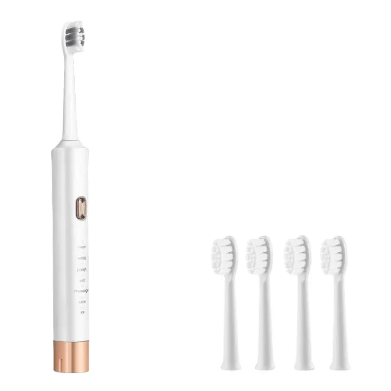 

New Design Electric Sonic Toothbrush Soft Bristle 6 Cleaning modes LED Display IPX7 Waterproof USB Fast Charging Oral Care Tool