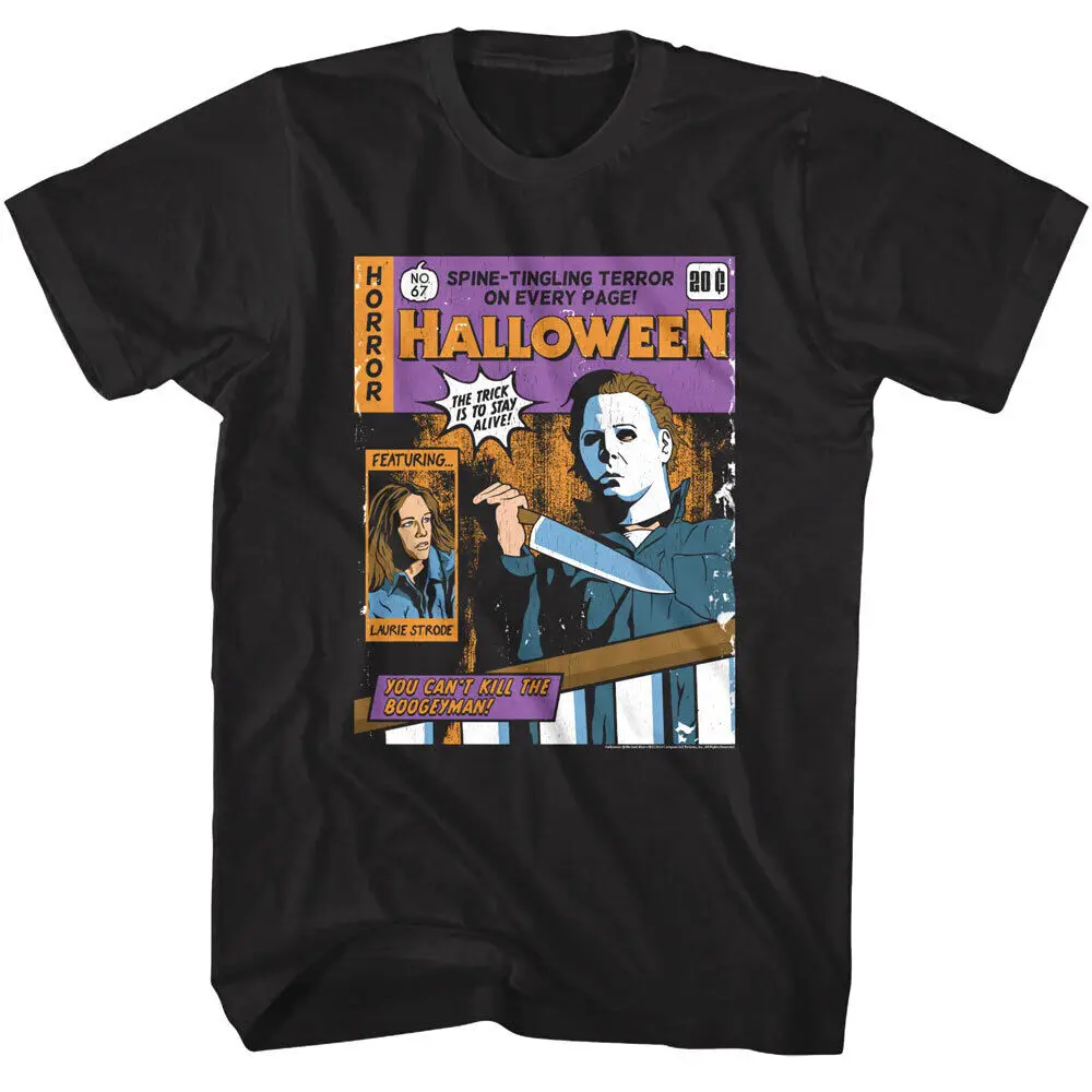 Halloween Spine Tingling Horror Comic Men'S T Shirt Terror On Every Page