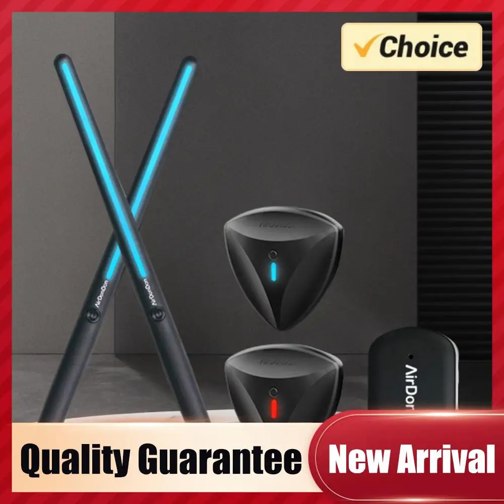 

Портативный электронный барабанный комплект: сенсор для ног, реалистичные эффекты, адаптер для воздушных барабанов, виртуальные барабанные палочки, аксессуары для музыкальных инструментов