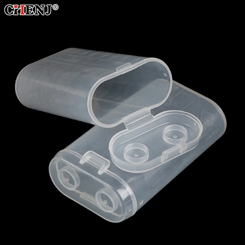1PC Transparent 18650 Battery Waterproof Plastic Storage Box Container Rechargeable Plastic Cases Durable Battery Holder Case