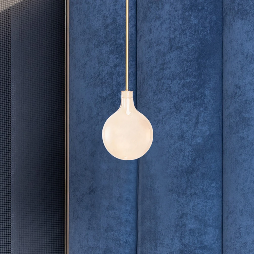 

2Pcs Glass Pendant Lamp Shade Replacement Frosted Lampshade Cover Modern Light Fixture Replacement for Room Decor