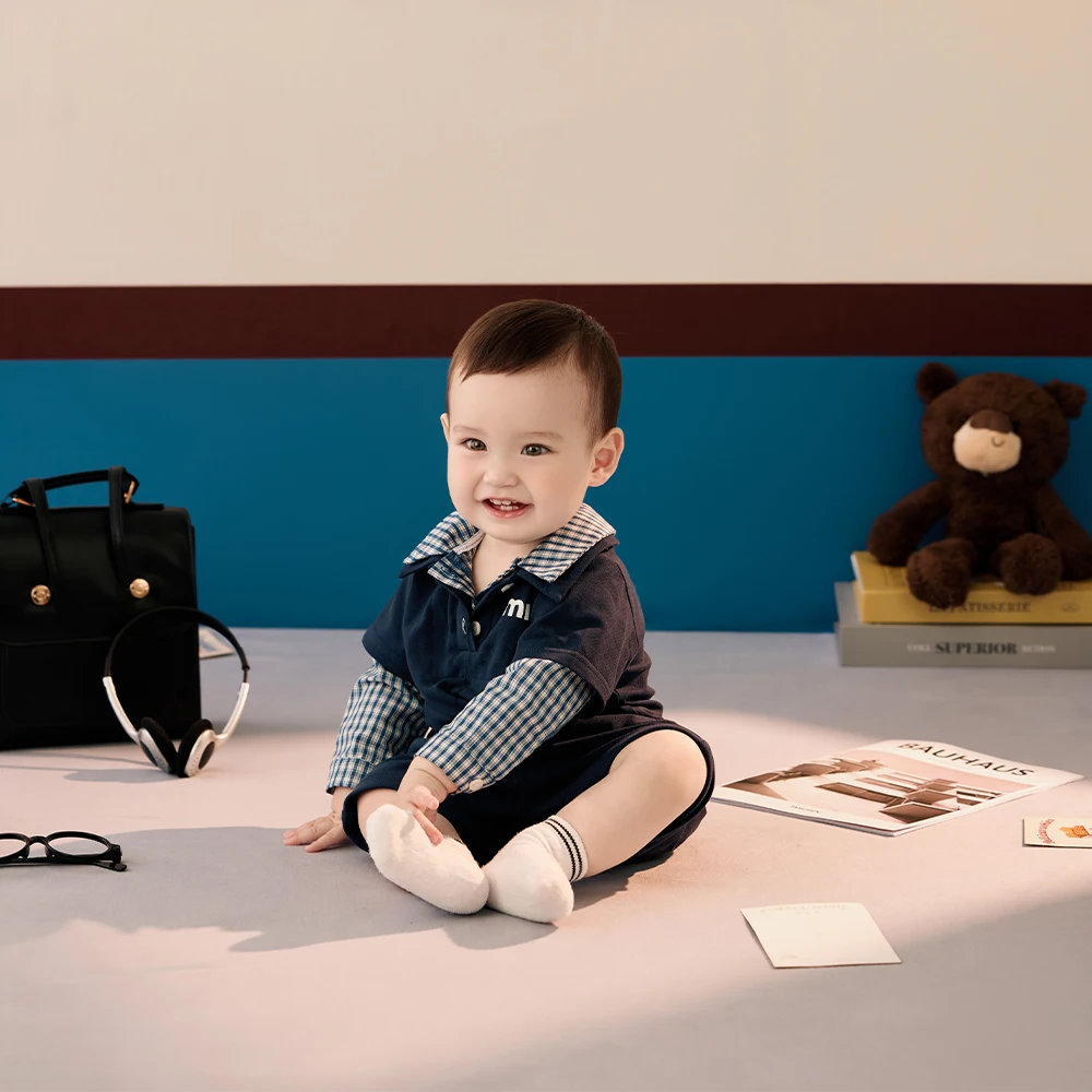 عيد الميلاد الأول الطفل التصوير الدعائم قبعة + الرضع زي دمية دب دمية بطاقة الدعائم الزخرفية استوديو الصور اطلاق النار التبعي #4