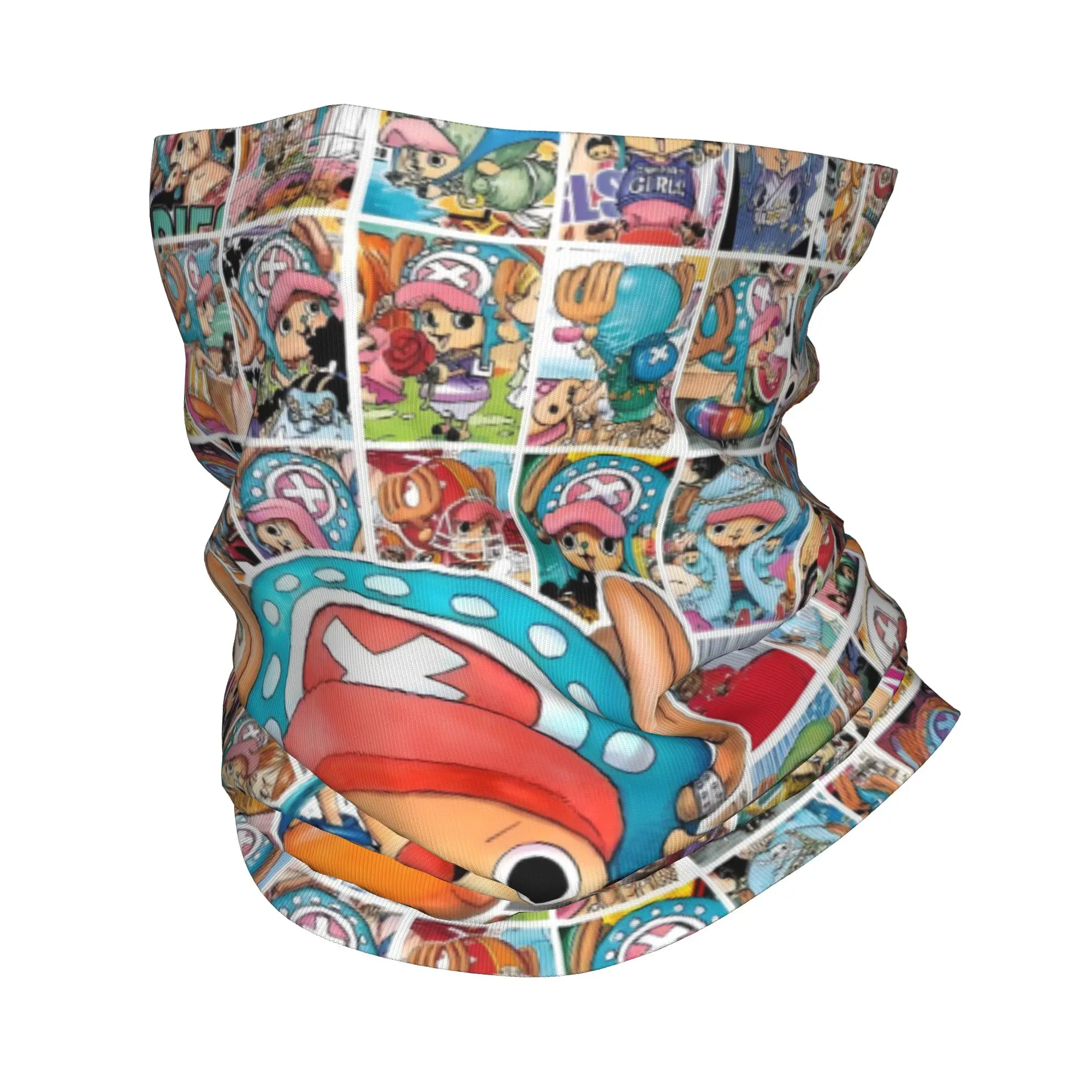 Custom Chopper Janpan Anime Neck Gaiter Men Women UV Protection Winter Popular  Bandana Scarf for Ski