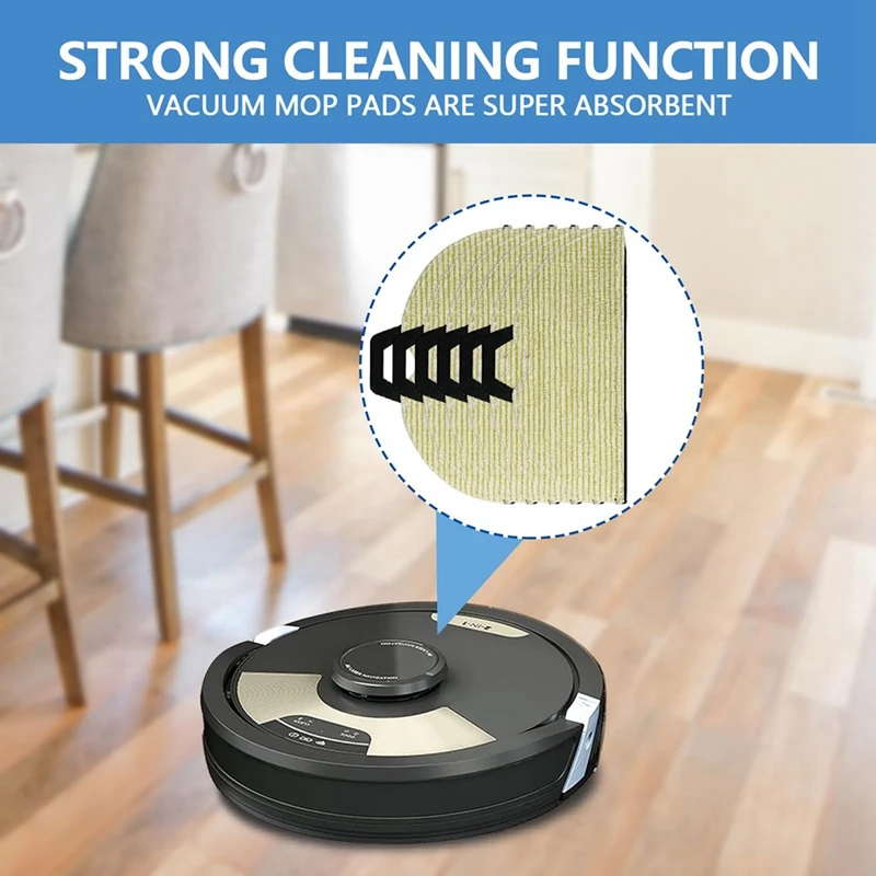 Tampons de vadrouille souples de remplacement pour Shlavabo AV2610WA RV2620WD RV2401WD RV2610WFUS AI Ultra 2 In-1Robot accessoires d'aspirateur