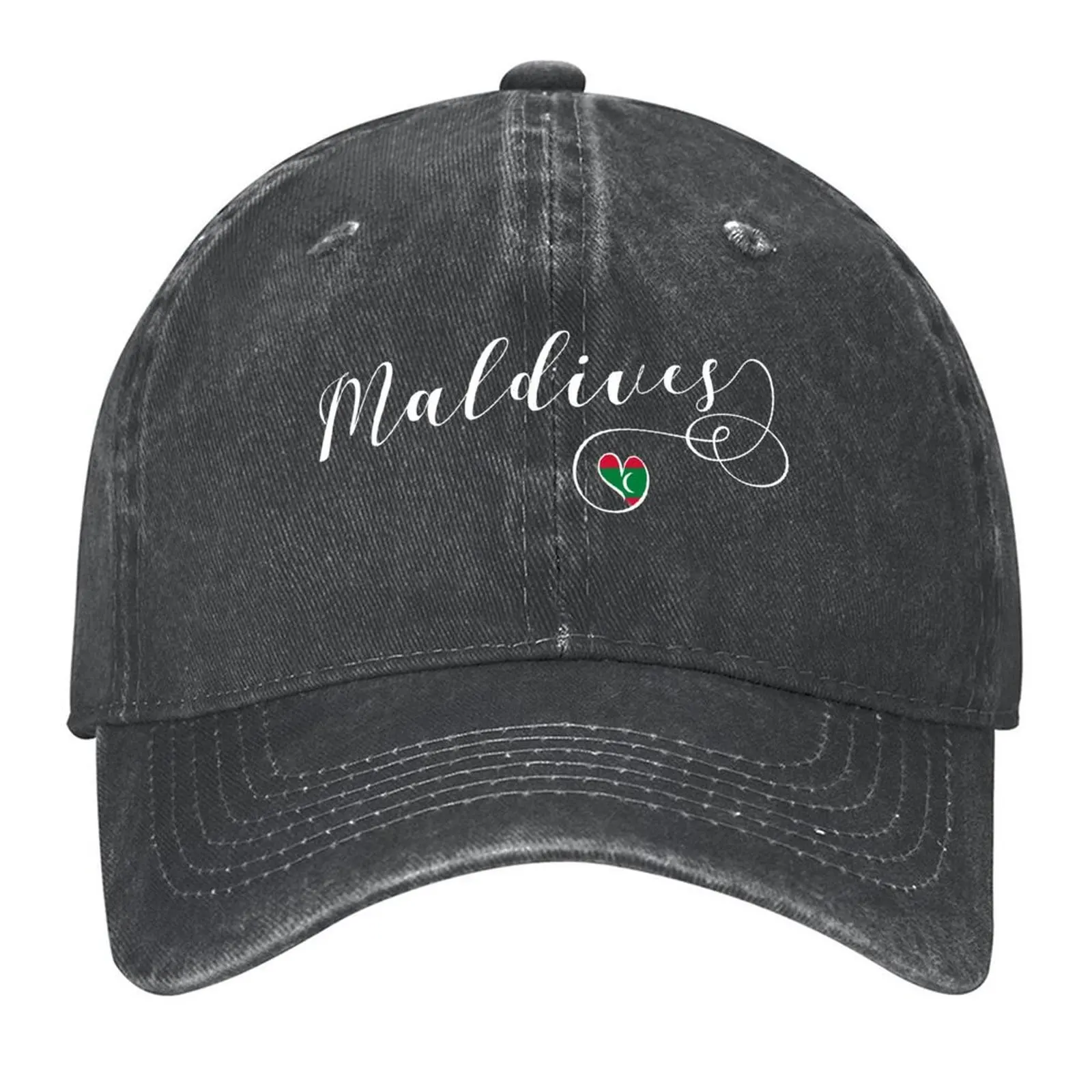 

Republic of Maldives, Maldives Flag, Maldives Heart Baseball Cap Visor funny hat Trucker Hat Vintage Men Luxury Brand Women's