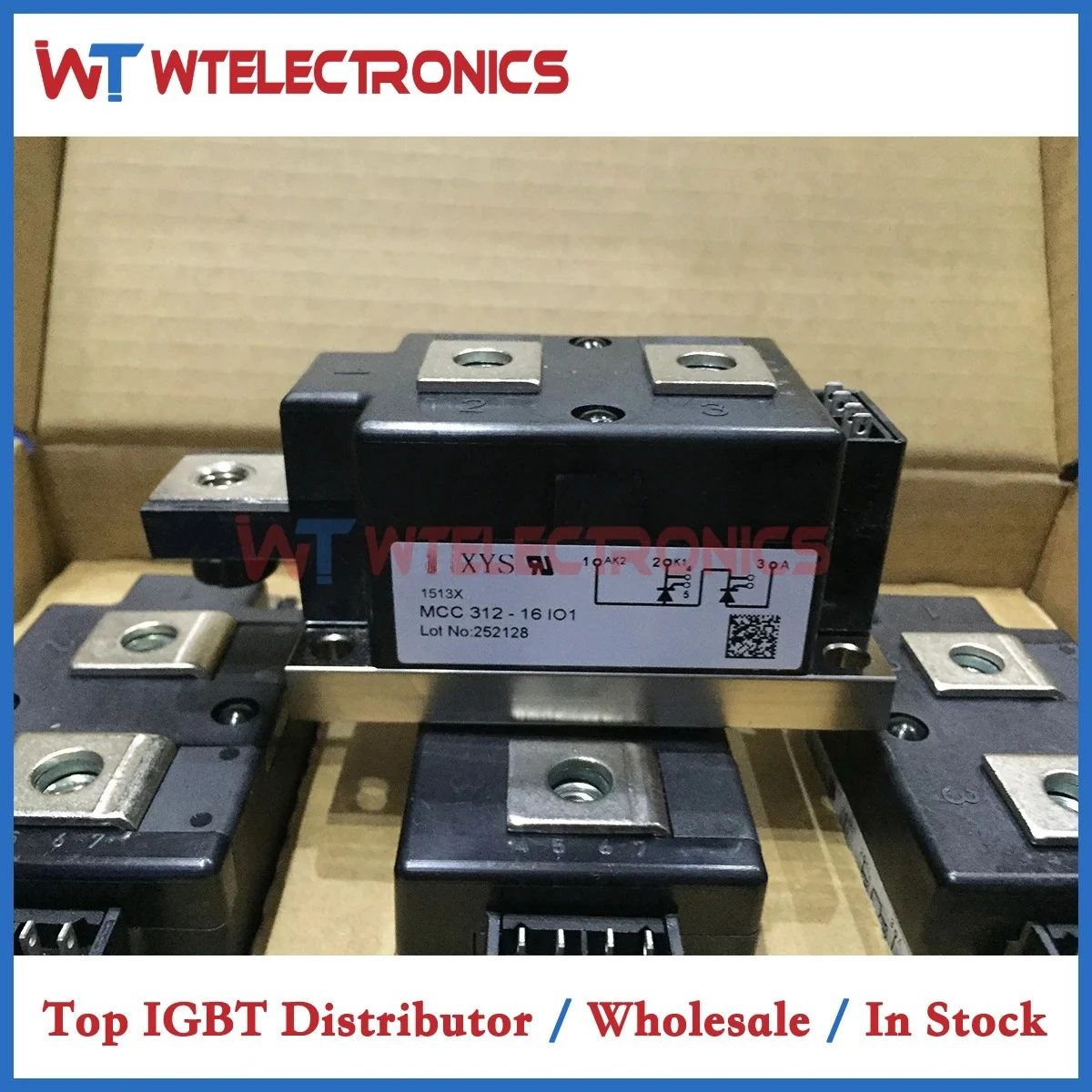 

MCC 312-16 IO1 Thyristor Module MCC 312-16 IO1 MCC312 16 IO1 MCC31216IO1