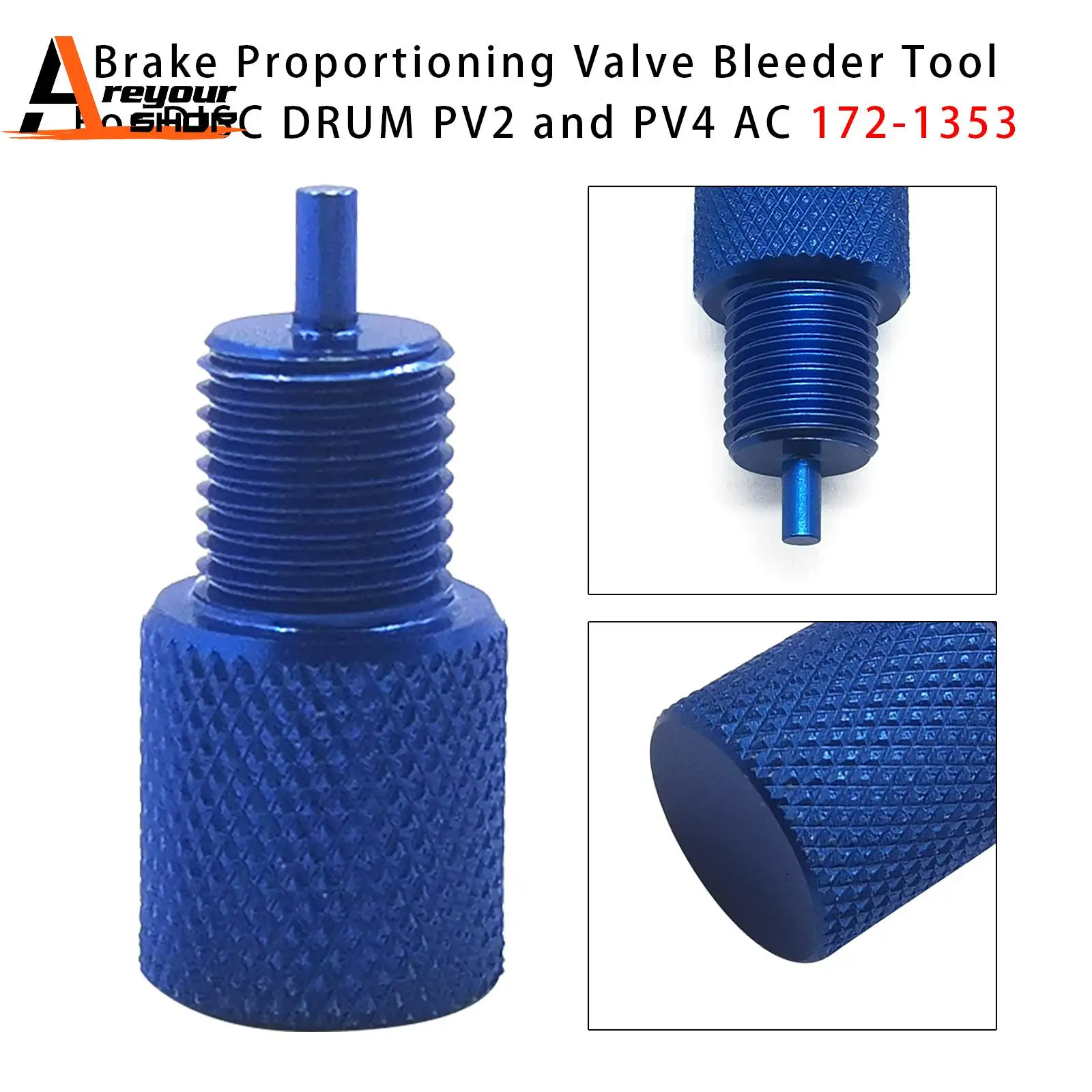 Areyourshop Brake Proportioning Valve Bleeder Tool for DISC DRUM PV2 and PV4 AC 172-1353