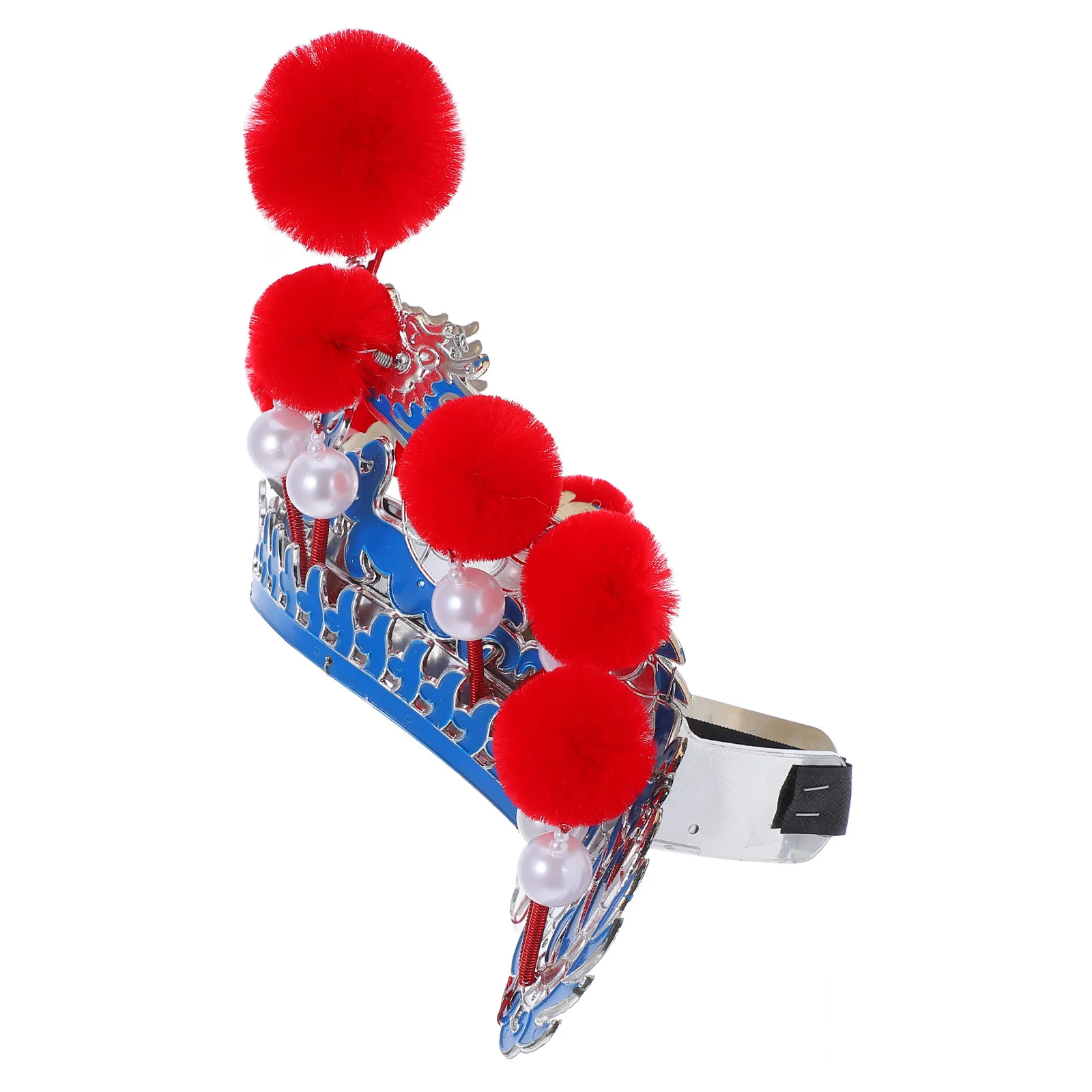 قبعة أوبرا بكين قابلة للتعديل غطاء رأس أوبرا بكين لأداء المسرح ملحقات هانفو زي الحفلات أسد الرقص