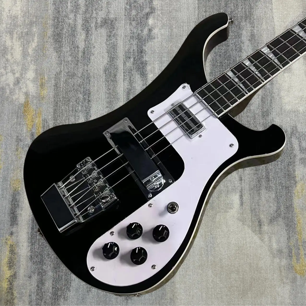 

Горячая распродажа: Басовые гитары Rickenbacker 4003, черные, длина грифа 844 мм