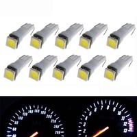 Auto LED W2 X 4.6d T5 17 37 73 74 5050 1 SMD DC 12V Car instrument Cluster lights dashboard warning indicator lights signal lamp