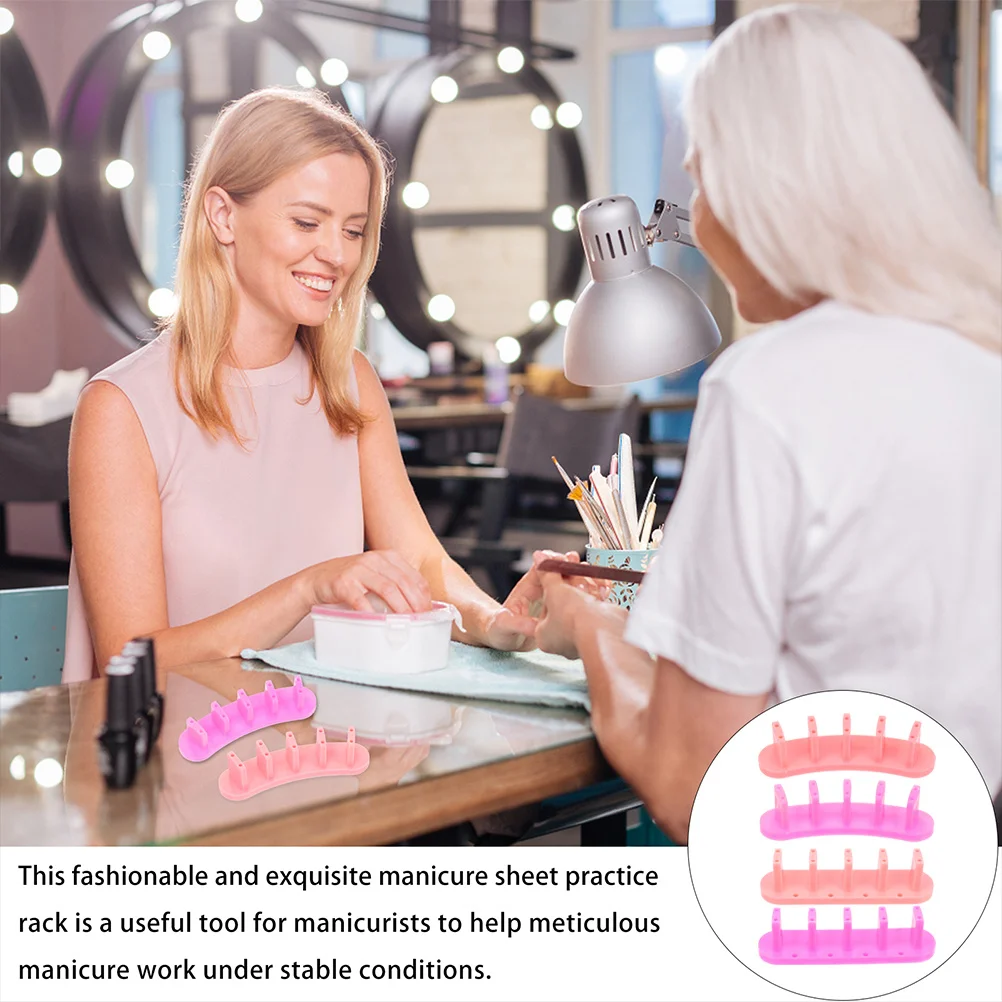 

4 шт., подставка для накладных ногтей премиум-класса, маникюрная рамка, лак для самостоятельного изготовления, стойка для профессионального дисплея, тренировочная стойка для дизайна ногтей, стойка для демонстрации наконечников