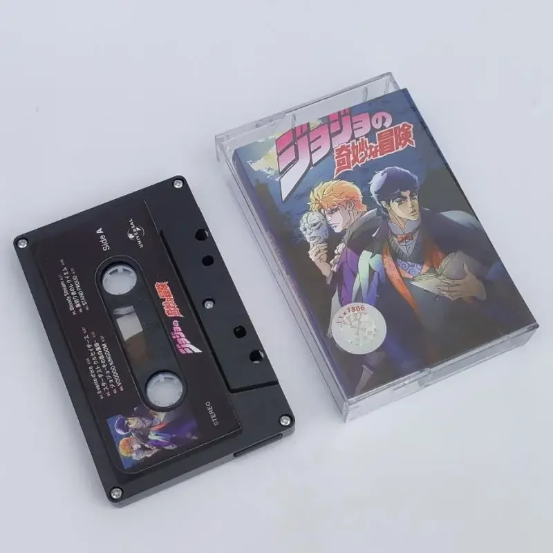 Anime JoJo's Bizarre Adventure Kujo Jotaro Musik Tape Star Platinum Cosplay Soundtracks Box Kassetten Walkman Tape Fans Geschenk Spielzeug