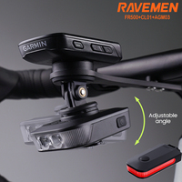 RAVEMEN LED Bike Light Set Bicycle FR500 Front Light CL01 Rear Light USB Rechargeable Auto On-off Headlight Taillight AGM03 Kit