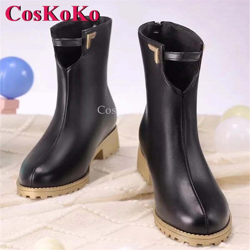 CosKoKo The Littles Cat Series Jing Yuan Shoes Cosplay Honkai: Star Rail Fashion Universal Boots Halloween Role Play Accessories