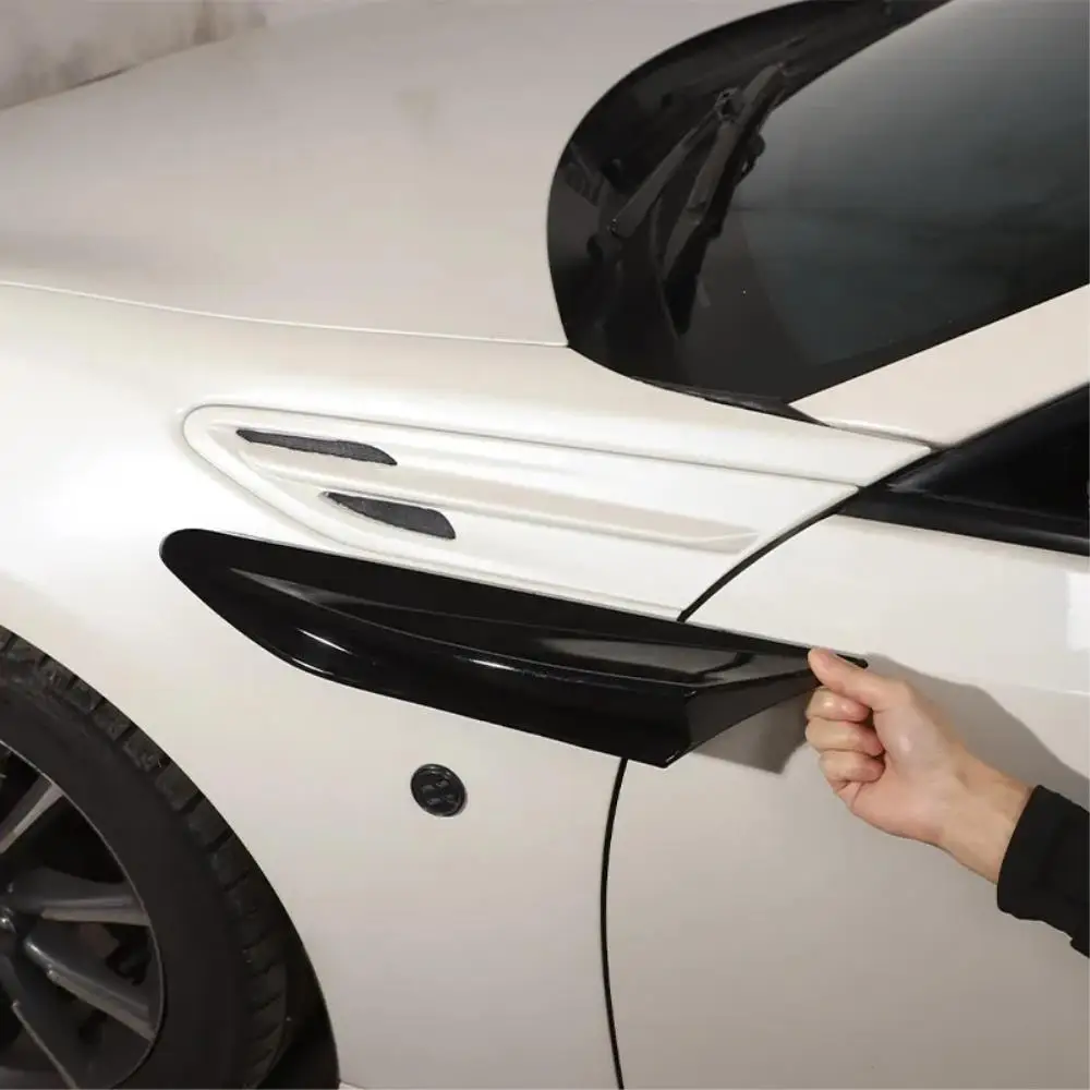 Car Upgrade For Subaru BRZ Toyota 86 GT86 2012-2020 ABS Car Side Air Vent Fender Fin Trim Cover Carbon Fiber Body Kit Sticker