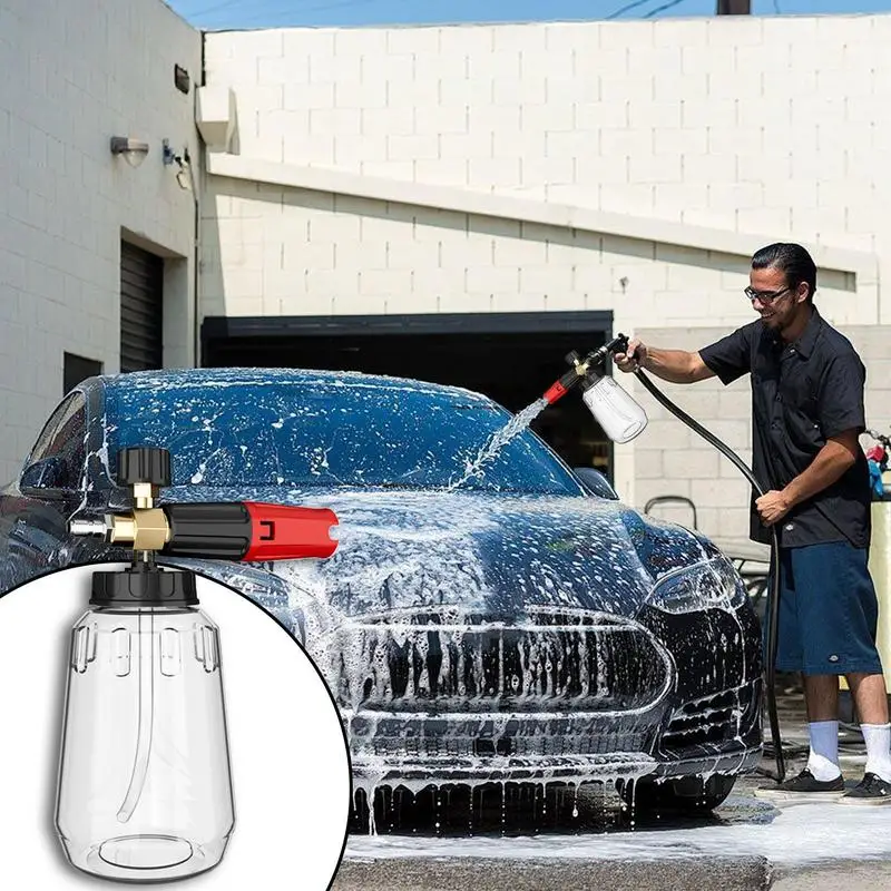 Car Wash Foam Sprayer Car Soap Foam Sprayer Adjustable Water Pressure Spray Bottle Foam Cannon  High-pressure Foam Spray Bottle