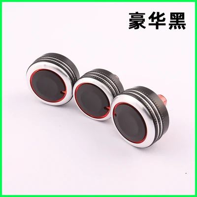 3pcs/Set  Car AC Knob Aluminum alloy Air Conditioning Heat Control Switch Accessories Suitable For Ford For Vios 2004 2005 2006