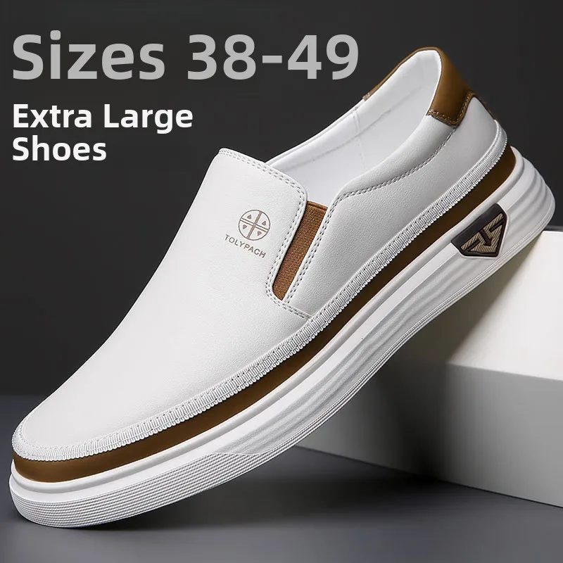 

Soft Leather Slip-On Single Shoes Casual Men's Flat Bottom Leather Shoes Spring Summer New Style round Toe Color Rubber...