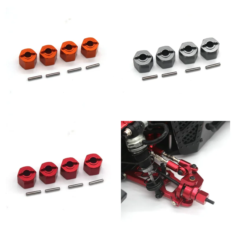 ZD carro de corrida DBX-10 10427S 9106S 1/10 peças de metal para carro de controle remoto acoplador hexagonal de 12 mm