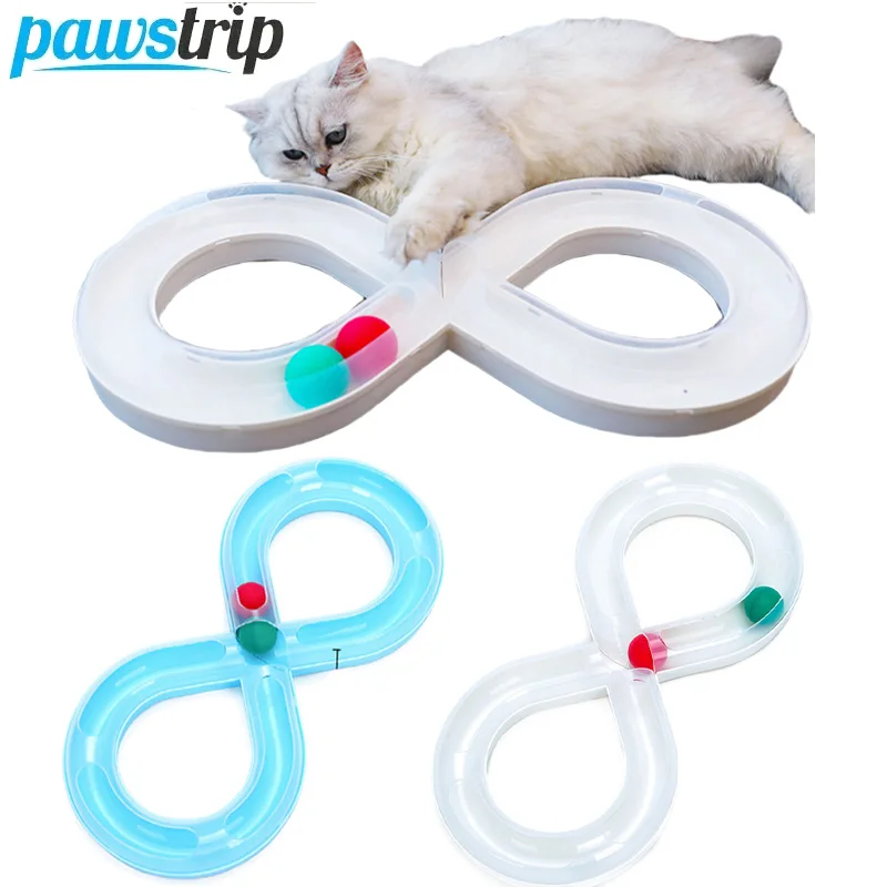 

Interactive Cat Toy Funny Cat Turntable Track Ball Puzzle Track Toy for Kitten Pet Relieve Boredom Toys Cats Teasing Toys