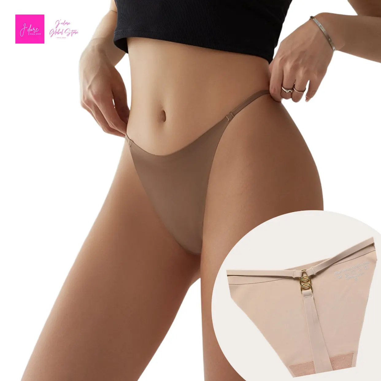 

1 Pc Womens G-String VS Secret Thongs Thin Strap Thong Women Low Waist Panties Metal Button Sexy Underwear Ladies Lingere Panty